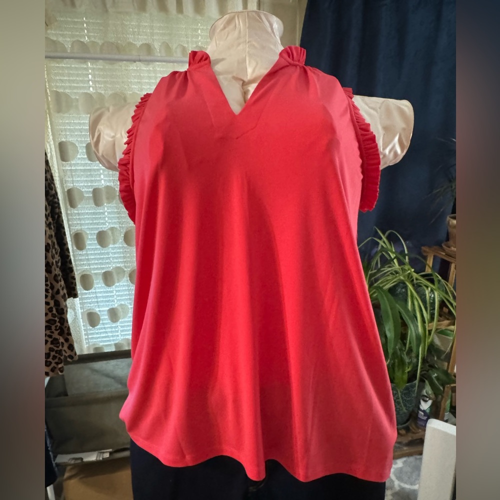 Michael Michael Kors ruffled trimmed blouse